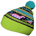 Blue-Ball Winter Beanie