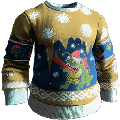 XmasSweater Bulbdog