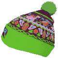 Green-Ball Winter Beanie