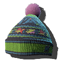 Purple-Ball Winter Beanie